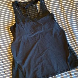 Lululemon Black Tank with Connected Bra